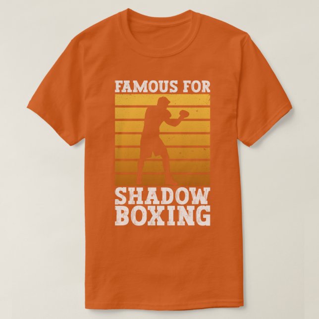 Berömd för rutan Skugga Boxing Boxing (skuggboxnin T Shirt (Design framsida)
