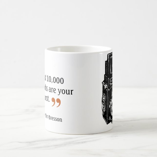 Berömd Fotografiarbetares 3-Dubblas ljuskamera Kaffemugg (Center)