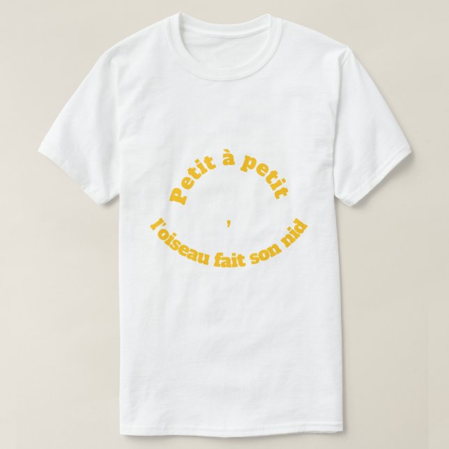 Berömd fransk fras t shirt (Design framsida)