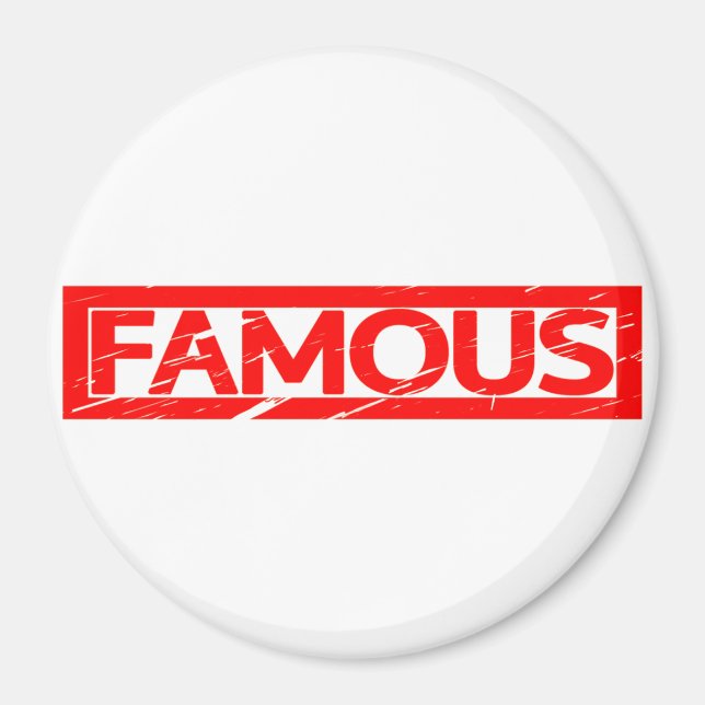Berömd Frimärke Magnet (Framsidan)
