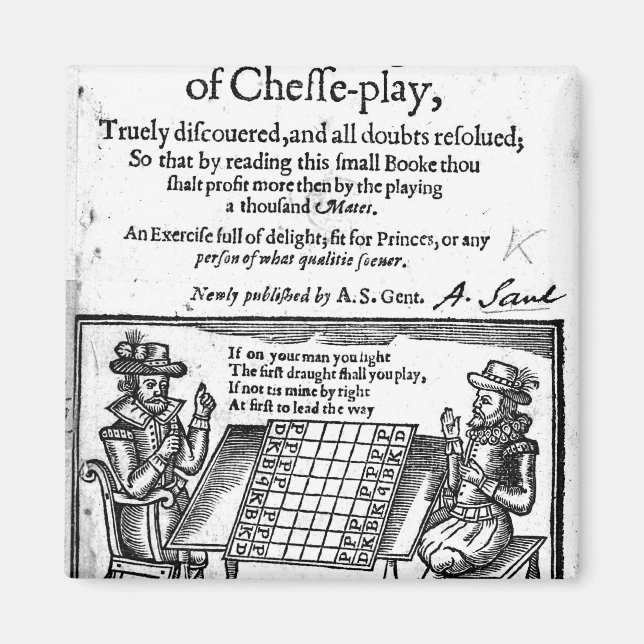 Berömd Game of Chess, 1614 Magnet (Framsidan)