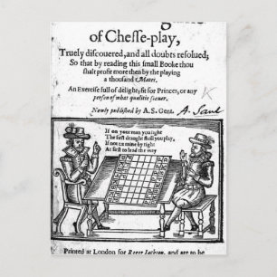 Berömd Game of Chess, 1614 Vykort