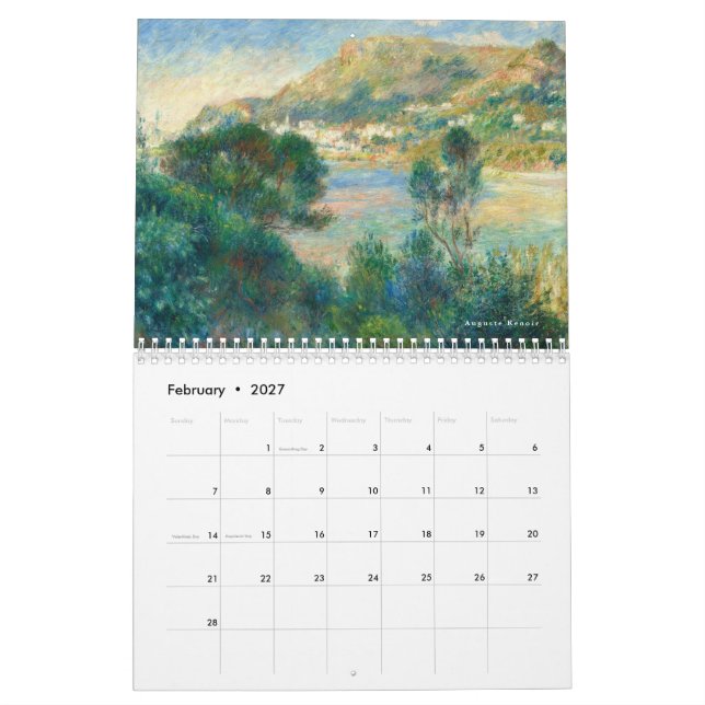 Berömd Gamla målningar Art Kalender 2024 (Feb 2027)