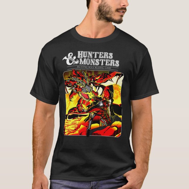 Berömd Hunter Monster Essential T Shirt (Framsida)