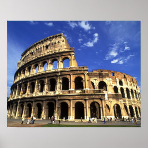 Berömd i Coliseum i Rom-Italien Poster