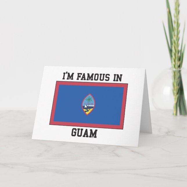Berömd i Guam Kort (Framsida)