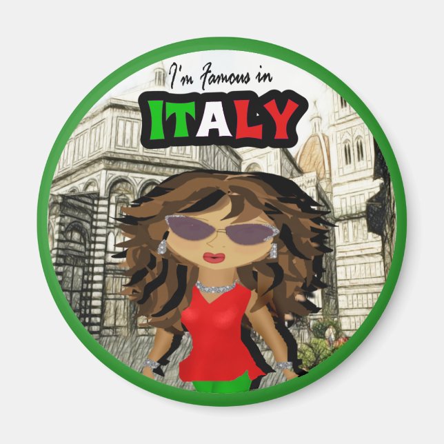 Berömd i Italien Diva Magnet (Framsidan)
