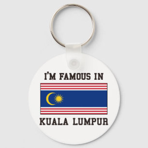 Berömd i Kuala Lumpur Nyckelring