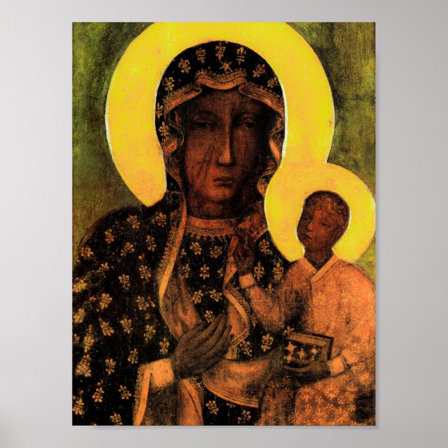 Berömd Icon Madonna of Czestochowa Poster (Framsidan)