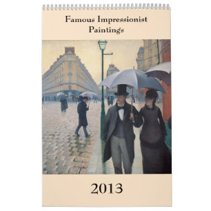 Berömd Impressionist Painting ~ Ändringar till 2 Kalender