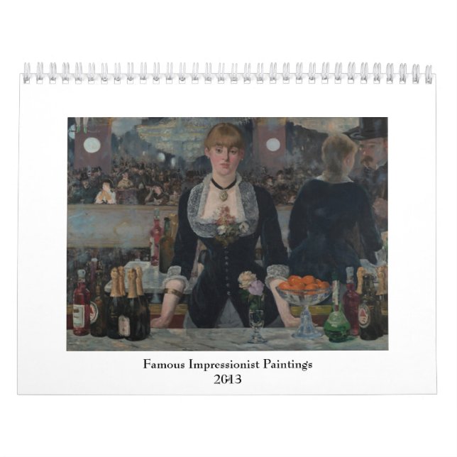 Berömd Impressionist Paintings ~ Ändra till 2018 Kalender (Omslag)