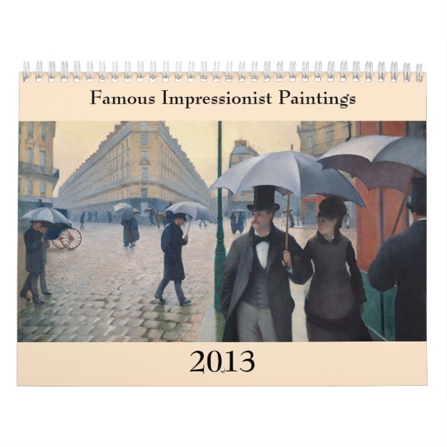 Berömd Impressionist Paintings ~ Ändringar till 20 Kalender (Omslag)