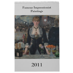 Berömd Impressionist Paintings Kalender