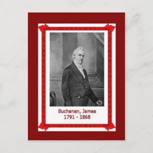 Berömd, James Buchanan 1701-1868 Vykort