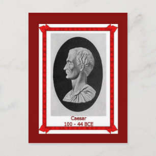 Berömd, Julius Caesar 100-44 BCE Vykort