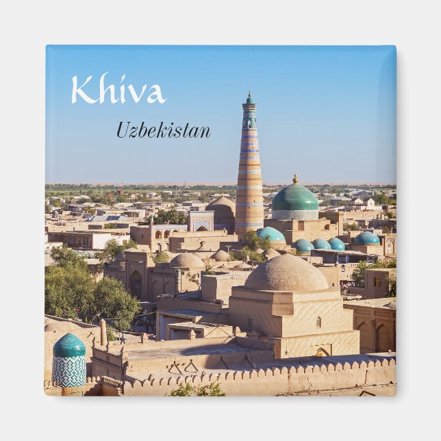Berömd Khiva - Uzbekistan Magnet (Framsidan)