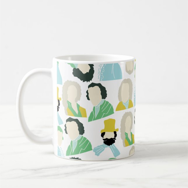 Berömd kompositörer kaffe mugg (Vänster)