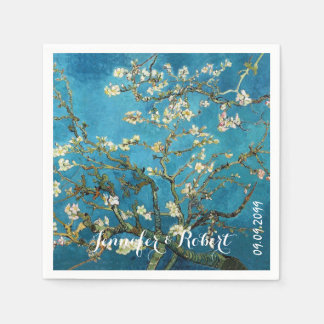 Berömd konst, Blossoming Almond Träd. Van Gogh Pappersservett