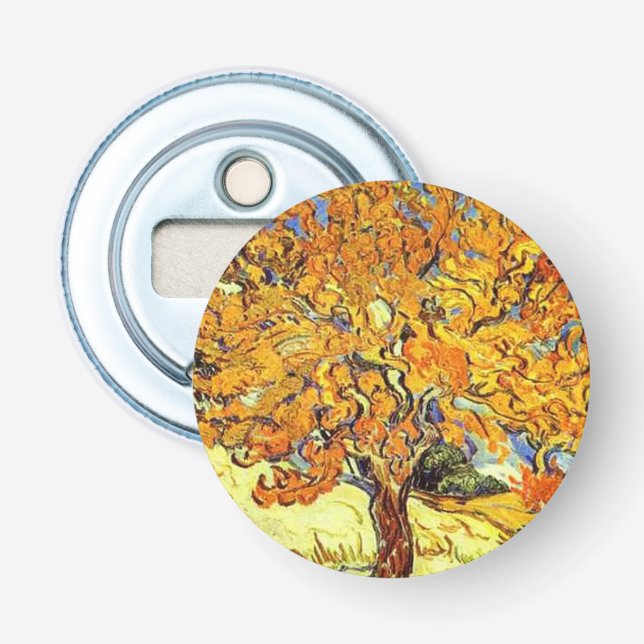 Berömd konst, Mulberry Träd. Vincent van Gogh. Flasköppnare (Framsidan)