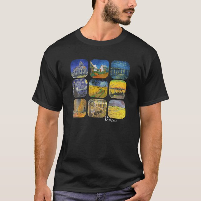 Berömd konstnären Van Gogh målning för konstlekar T Shirt (Framsida)