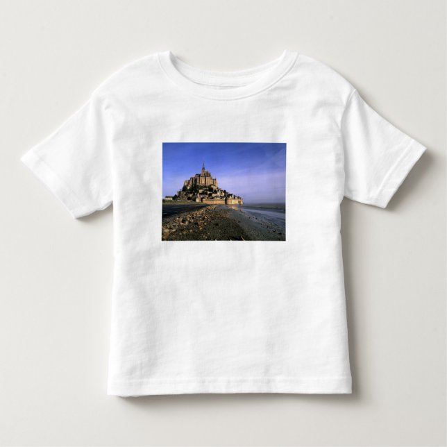 Berömd Le Mont St. Michel Island Fortress in Tee (Framsida)