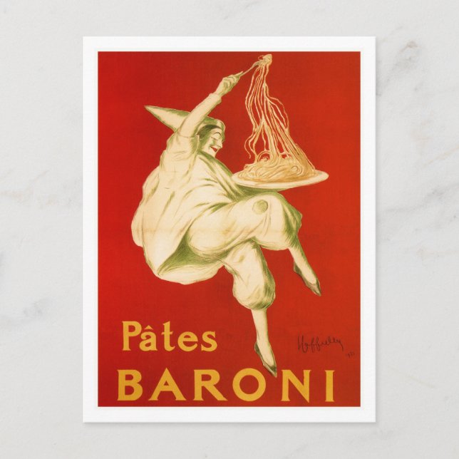 Berömd Leonetto Cappiello Italia pasta Vykort (Framsida)
