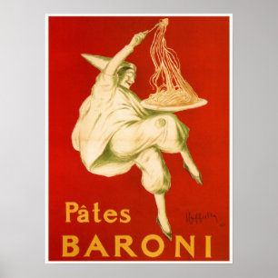 Berömd Leonetto Cappiello italiensk pastaannons Poster
