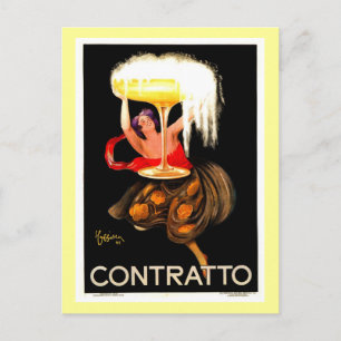 Berömd Leonetto Cappiello Italienska champagne Vykort