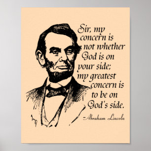 Berömd Lincoln Quote Poster