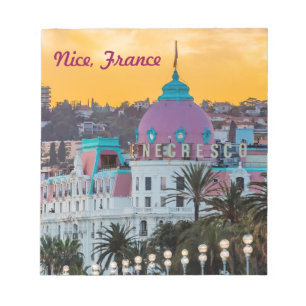 Berömd lyxhotell Hotel Negresco i Nice Frankrike Anteckningsblock
