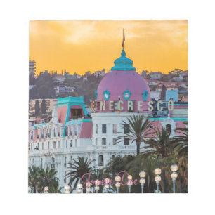 Berömd lyxhotell Hotel Negresco i Nice Frankrike Anteckningsblock