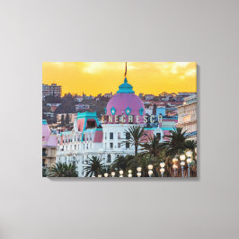 Berömd lyxhotell Hotel Negresco i Nice Frankrike Canvastryck