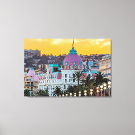 Berömd lyxhotell Hotel Negresco i Nice Frankrike Canvastryck
