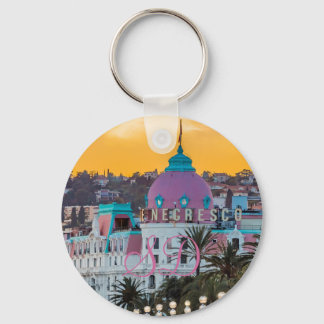 Berömd lyxhotell Hotel Negresco i Nice Frankrike Nyckelring