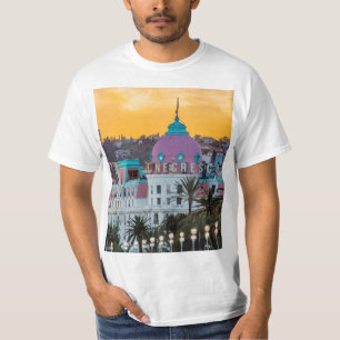 Berömd lyxhotell Hotel Negresco i Nice Frankrike T Shirt