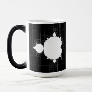 Berömd Mandelbrot satte vit på svart kaffe Mugg