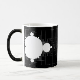 Berömd Mandelbrot satte vit på svart kaffe Mugg