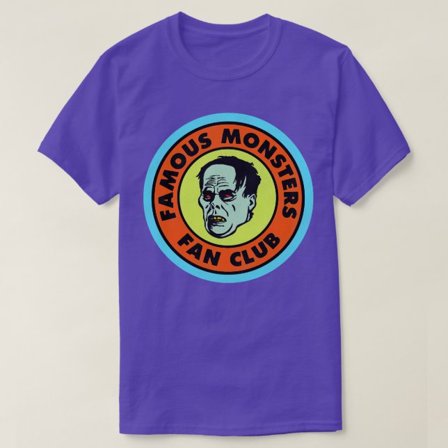Berömd Monsters Fläkt Klubb T Shirt (Design framsida)