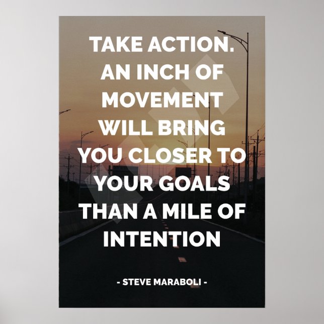 Berömd Motiv och inspirerande citat Poster (Framsidan)