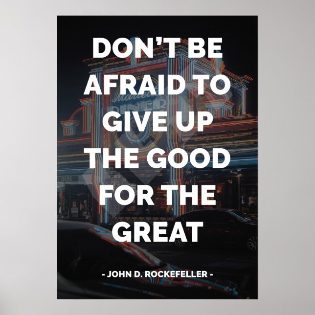 Berömd Motiv och inspirerande citat Poster (Framsidan)