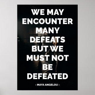 Berömd Motiv och inspirerande citat Poster