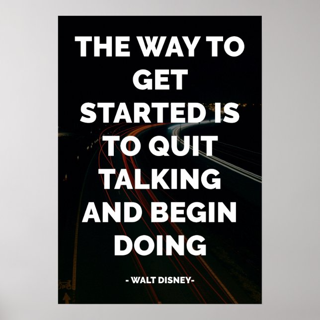 Berömd Motiv och inspirerande citat Poster (Framsidan)