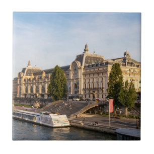 Berömd Musée d'Orsay - Paris, Frankrike, Europa Kakelplatta