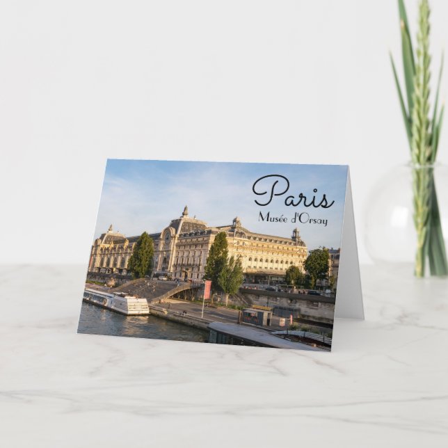 Berömd Musée d'Orsay - Paris, Frankrike, Europa Kort (Framsida)