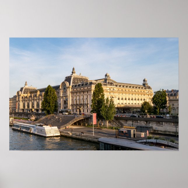 Berömd Musée d'Orsay - Paris, Frankrike, Europa Poster (Framsidan)