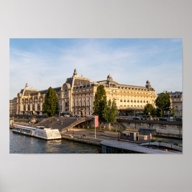 Berömd Musée d'Orsay - Paris, Frankrike, Europa Poster (Framsidan)