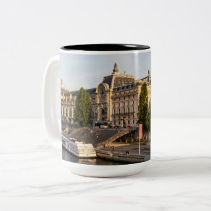 Berömd Musée d'Orsay - Paris, Frankrike, Europa Två-Tonad Mugg