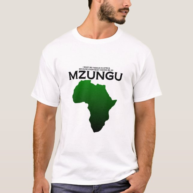 berömd mzungu 42 t-shirt (Framsida)