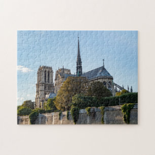 Berömd Notre Dame de Paris Cathedral - Frankrike Pussel