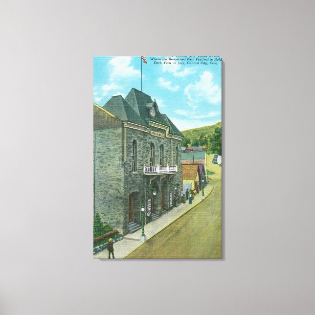 Berömd Operahus yttre vy Canvastryck (Framsida)